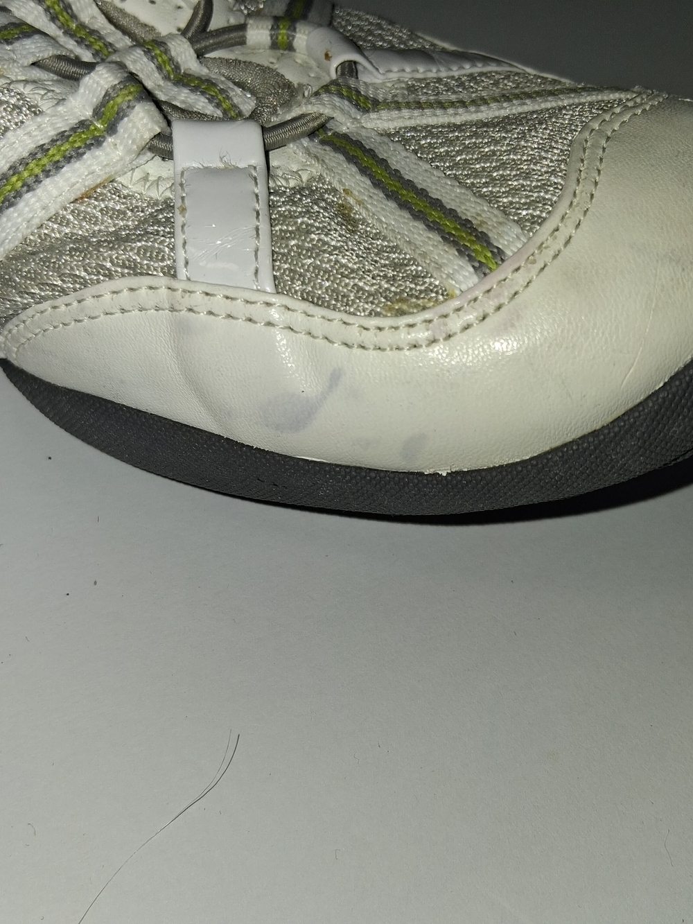 Women's Clark's Privo White and Olive Slip-On Athletic Sneakers - Picture 10 of 11
